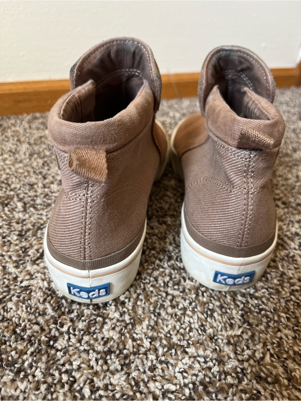 🍎 Keds Cooper Zip Bootie in Brown Suede/Canvas Women’s Size 9 Euro 40 - Picture 3 of 8
